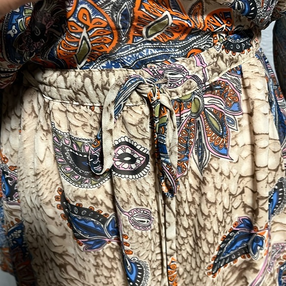 INA Fashion High Low Tie Waist Long Sleeve Dress NWT Small - Picture 5 of 11